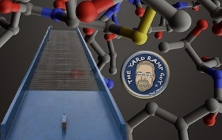 Yard Ramp and molecular model graphic.