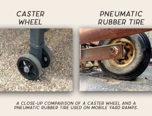 Pneumatic Tires vs. Caster Wheels on Portable Yard Ramps