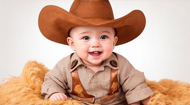 Boy in a ten-gallon hat promoting The Yard Ramp Guy's Texas Two-Step yard ramp sale.